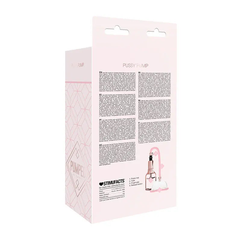 Pumped Pussy Pump - Rose  Vagina Pump Shots Toys Discreet Intimate Essentials.