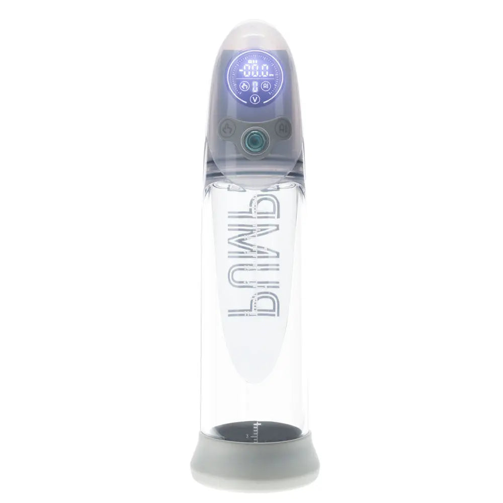 Affordable quality PUMPED Aqua-Pro Auto Pump - Grey - Grey/Clear USB Rechargeable AI-Enabled Submersible Auto Penis Pump  from Shots Toys by Discreet Intimate Essentials with Discreet Delivery 