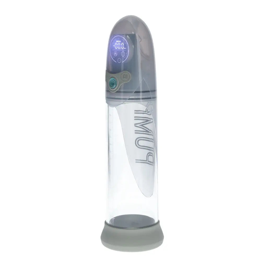 Affordable quality PUMPED Aqua-Pro Auto Pump - Grey - Grey/Clear USB Rechargeable AI-Enabled Submersible Auto Penis Pump  from Shots Toys by Discreet Intimate Essentials with Discreet Delivery 