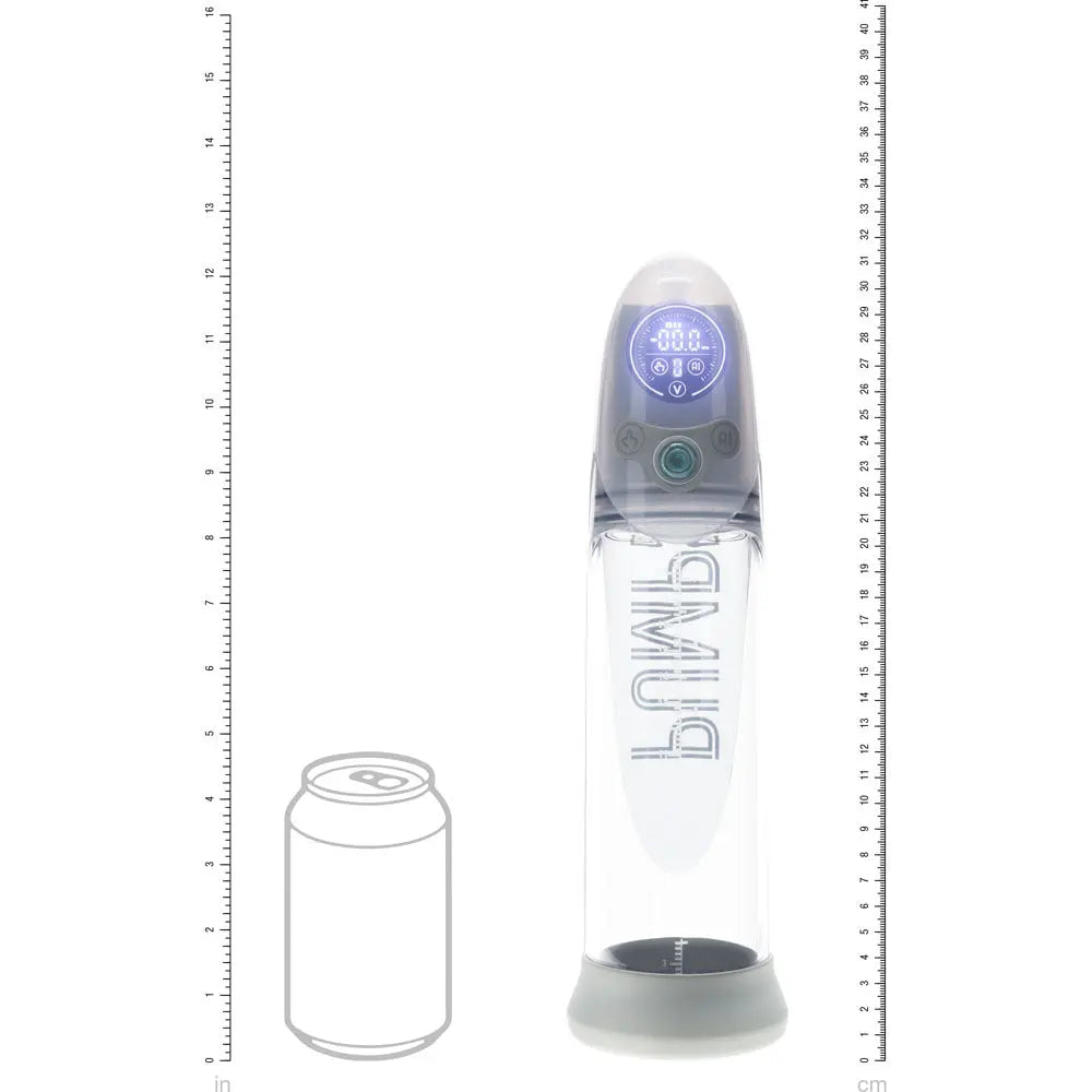 Affordable quality PUMPED Aqua-Pro Auto Pump - Grey - Grey/Clear USB Rechargeable AI-Enabled Submersible Auto Penis Pump  from Shots Toys by Discreet Intimate Essentials with Discreet Delivery 