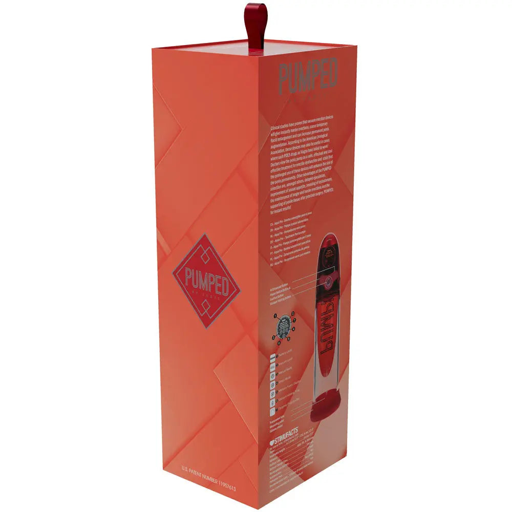 Affordable quality PUMPED Aqua-Pro Auto Pump -  - /Clear USB Rechargeable AI-Enabled Submersible Auto Penis Pump  from Shots Toys by Discreet Intimate Essentials with Discreet Delivery 