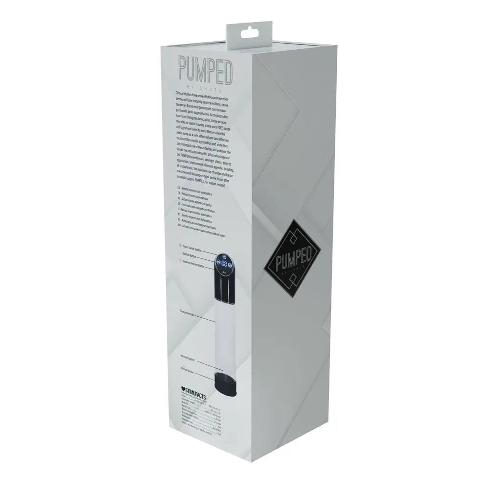 Affordable quality PUMPED Automatic Waterproof Pump -  - /Clear USB Rechargeable Automatic Penis Pump  from Shots Toys by Discreet Intimate Essentials with Discreet Delivery 