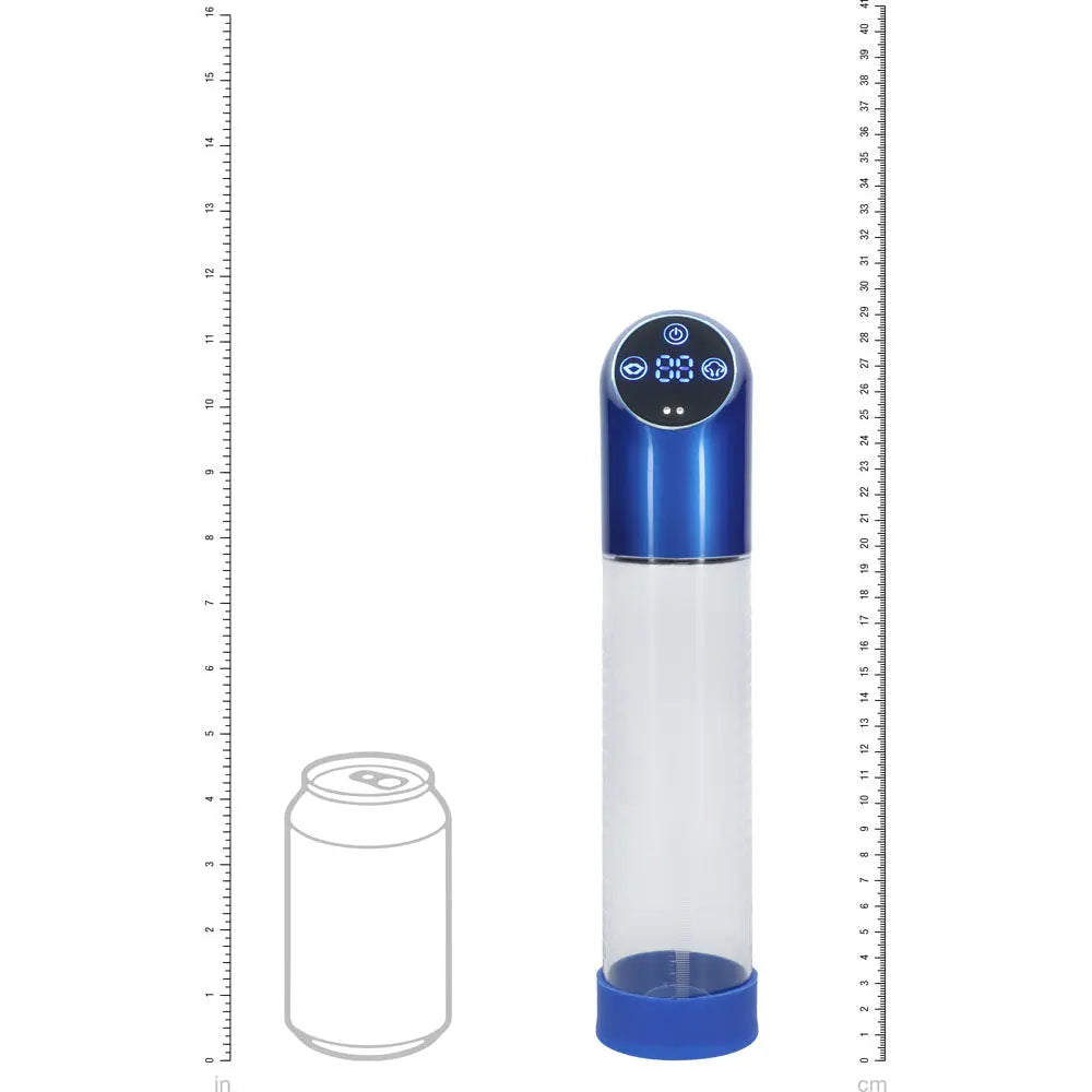Affordable quality PUMPED Automatic Waterproof Pump - Metal  - /Clear USB Rechargeable Automatic Penis Pump  from Shots Toys by Discreet Intimate Essentials with Discreet Delivery 