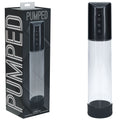 PUMPED Hyperpump Automatic Pump - Gunmetal - Gunmetal Grey USB Rechargeable Auto Penis Pump with sleek design and packaging.