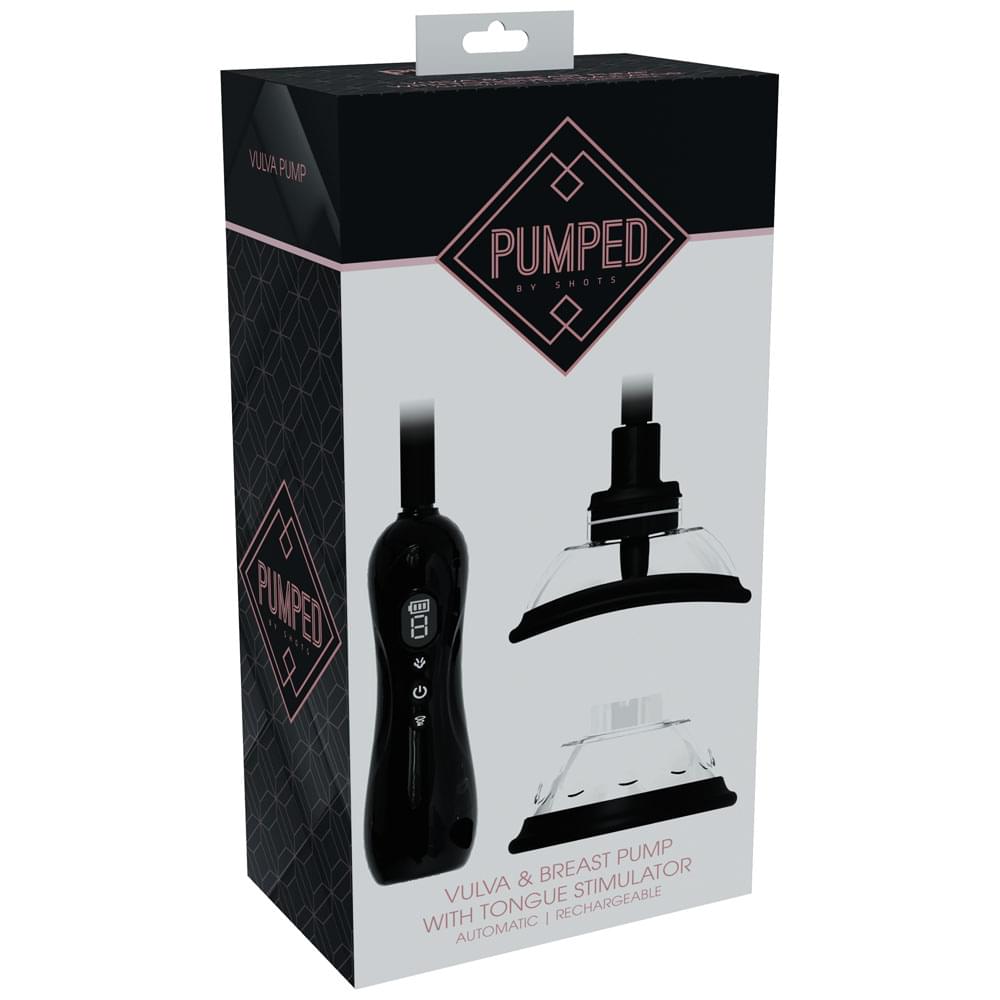 PUMPED Vulva & Breast Pump with Tongue Stimulator -  -  USB Rechargeable Ladies Pump Set