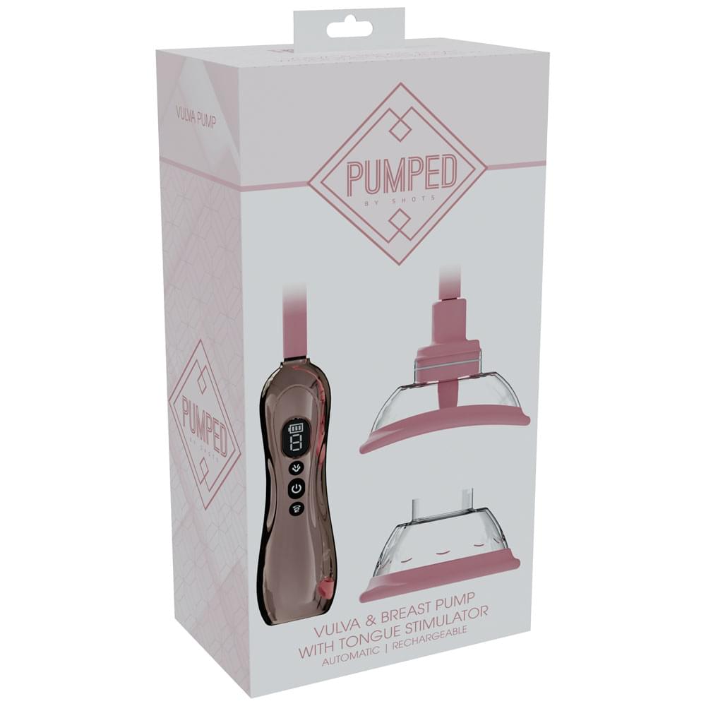 PUMPED Vulva & Breast Pump with Tongue Stimulator -  -  USB Rechargeable Ladies Pump Set