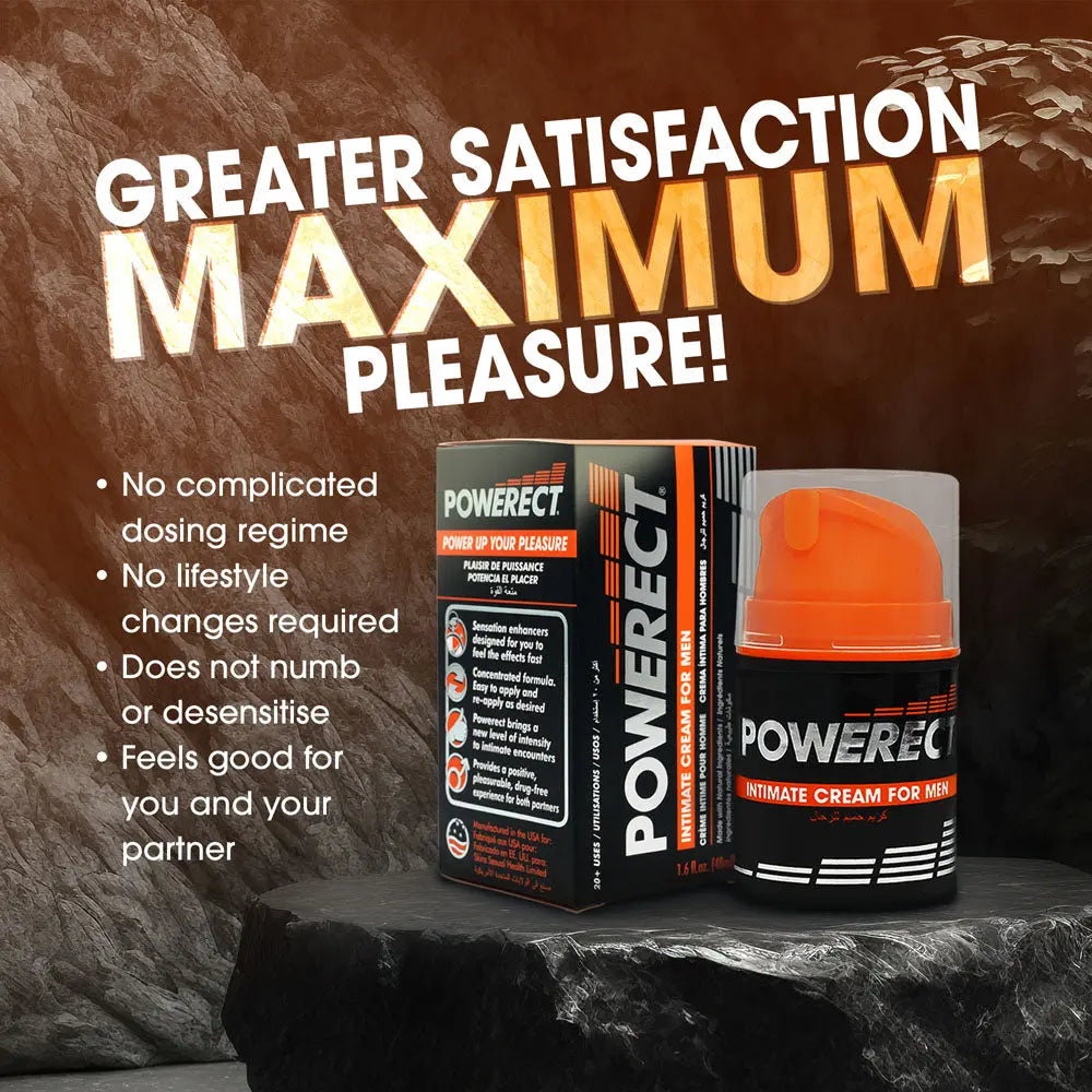 Affordable quality Powerect Intimate Cream - Enhancer Cream for Men - 48 ml Tube  from Creative Conceptions by Discreet Intimate Essentials with Discreet Delivery 