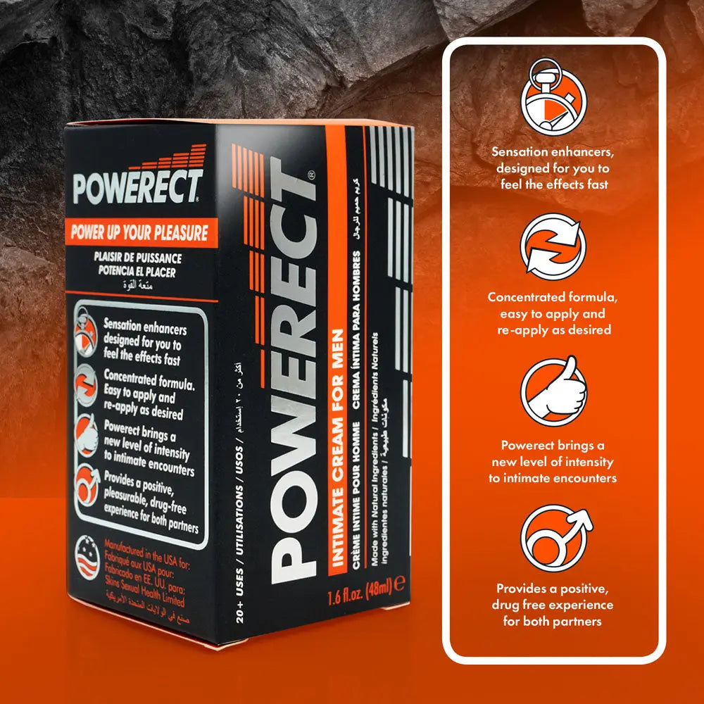 Affordable quality Powerect Intimate Cream - Enhancer Cream for Men - 48 ml Tube  from Creative Conceptions by Discreet Intimate Essentials with Discreet Delivery 