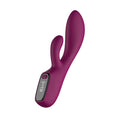 Passion Play Rabbit Vibrator with LED Screen in purple, showcasing its sleek design and features, perfect for pleasurable experiences.