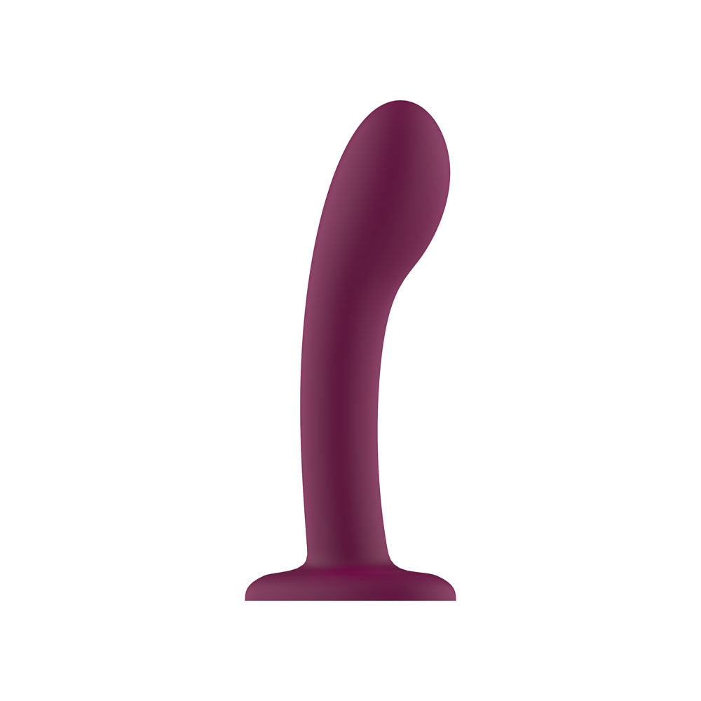 Passion Play Liquid Silicone Dildo -  -  18 cm Dildo in lush purple finish for comfortable, body-friendly play.