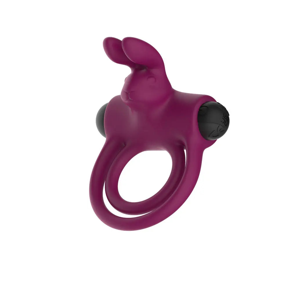 Passion Play Silicone Rabbit Vibrating Cockring -  USB Rechargeable Vibrating Penis and Balls Ring Passion Play Discreet Intimate Essentials.