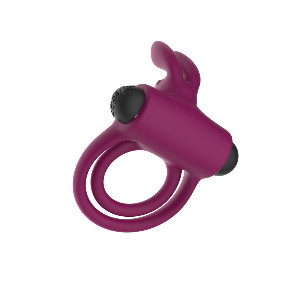 Passion Play Silicone Rabbit Vibrating Cockring - vibrates for enhanced pleasure, a perfect vibrating cockring for couples.