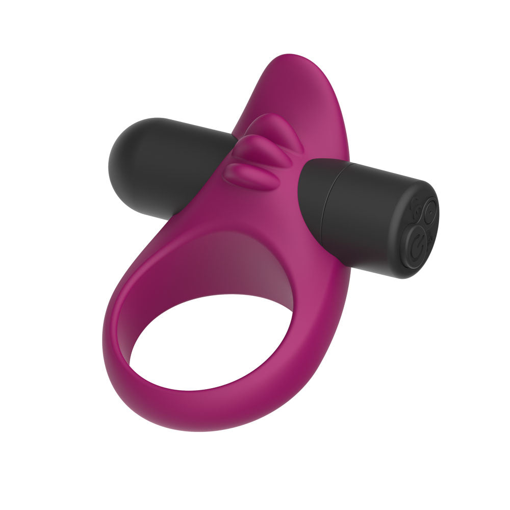 Passion Play Silicone Vibrating Cockring - USB rechargeable vibrating cockring designed for enhanced sensation.