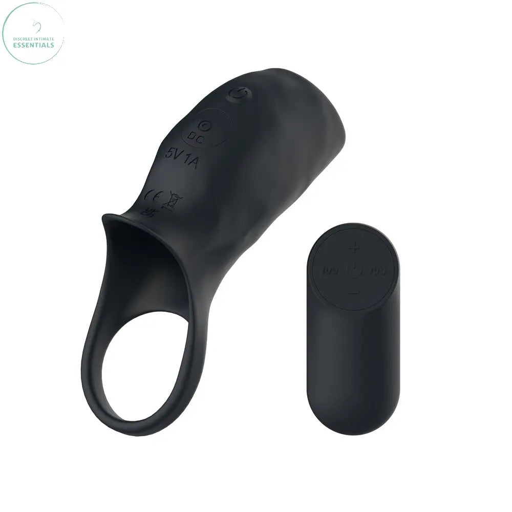 Affordable quality Passion Play Vibrating Cockring Sleeve -  USB Rechargeable Vibrating Penis Sleeve with Wireless Remote  from Passion Play by Discreet Intimate Essentials with Discreet Delivery 