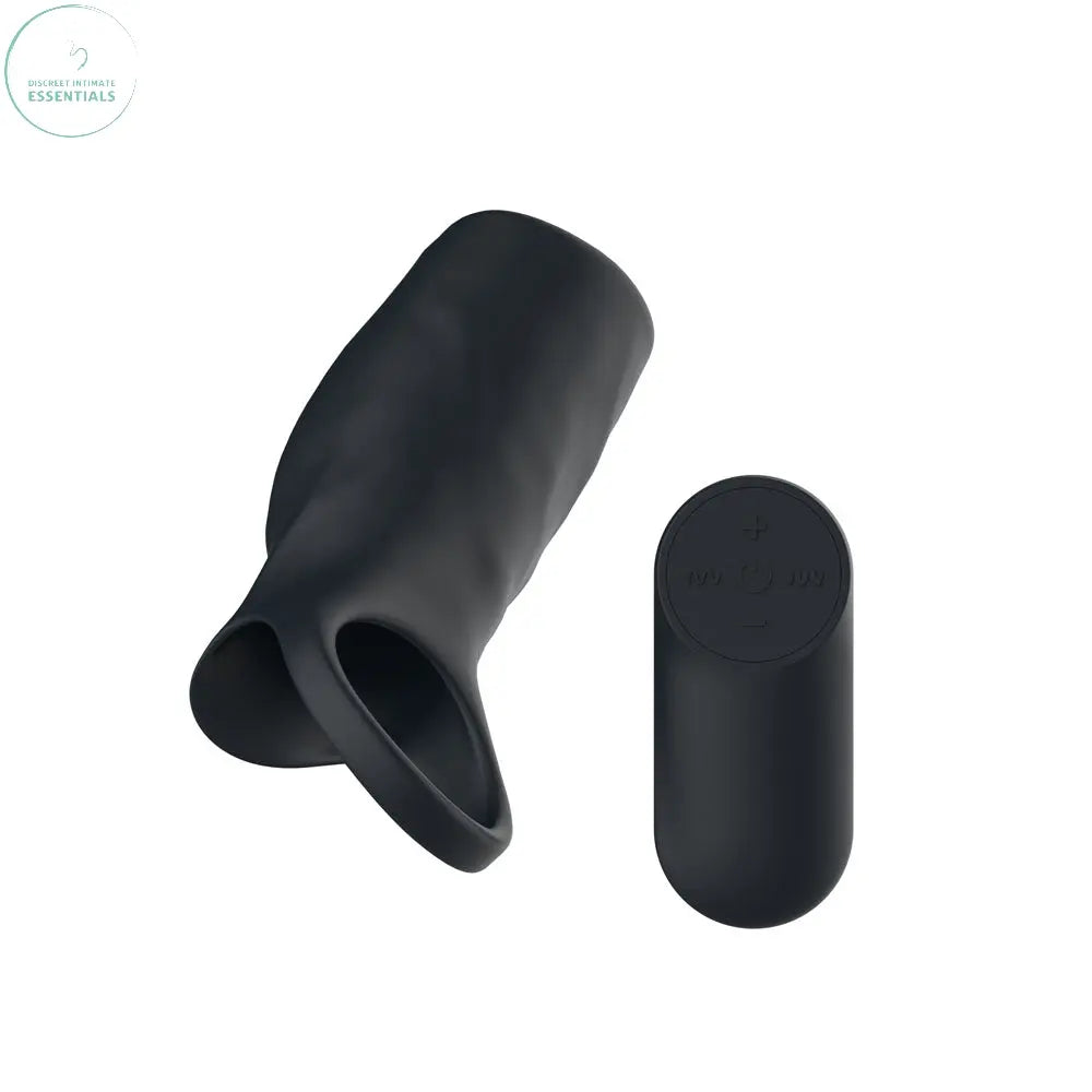 Affordable quality Passion Play Vibrating Cockring Sleeve -  USB Rechargeable Vibrating Penis Sleeve with Wireless Remote  from Passion Play by Discreet Intimate Essentials with Discreet Delivery 