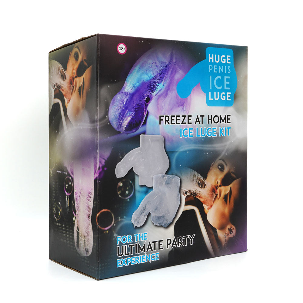 Huge Penis Ice Luge - Party Novelty ice luge kit packaging for the ultimate party experience.