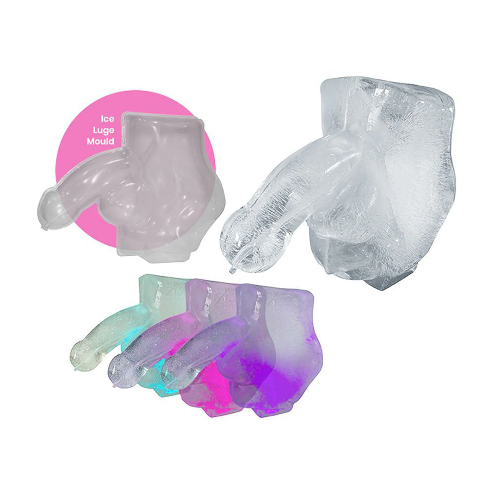 Huge Penis Ice Luge - Party Novelty featuring colorful ice luge molds for fun party entertainment and enjoyment.