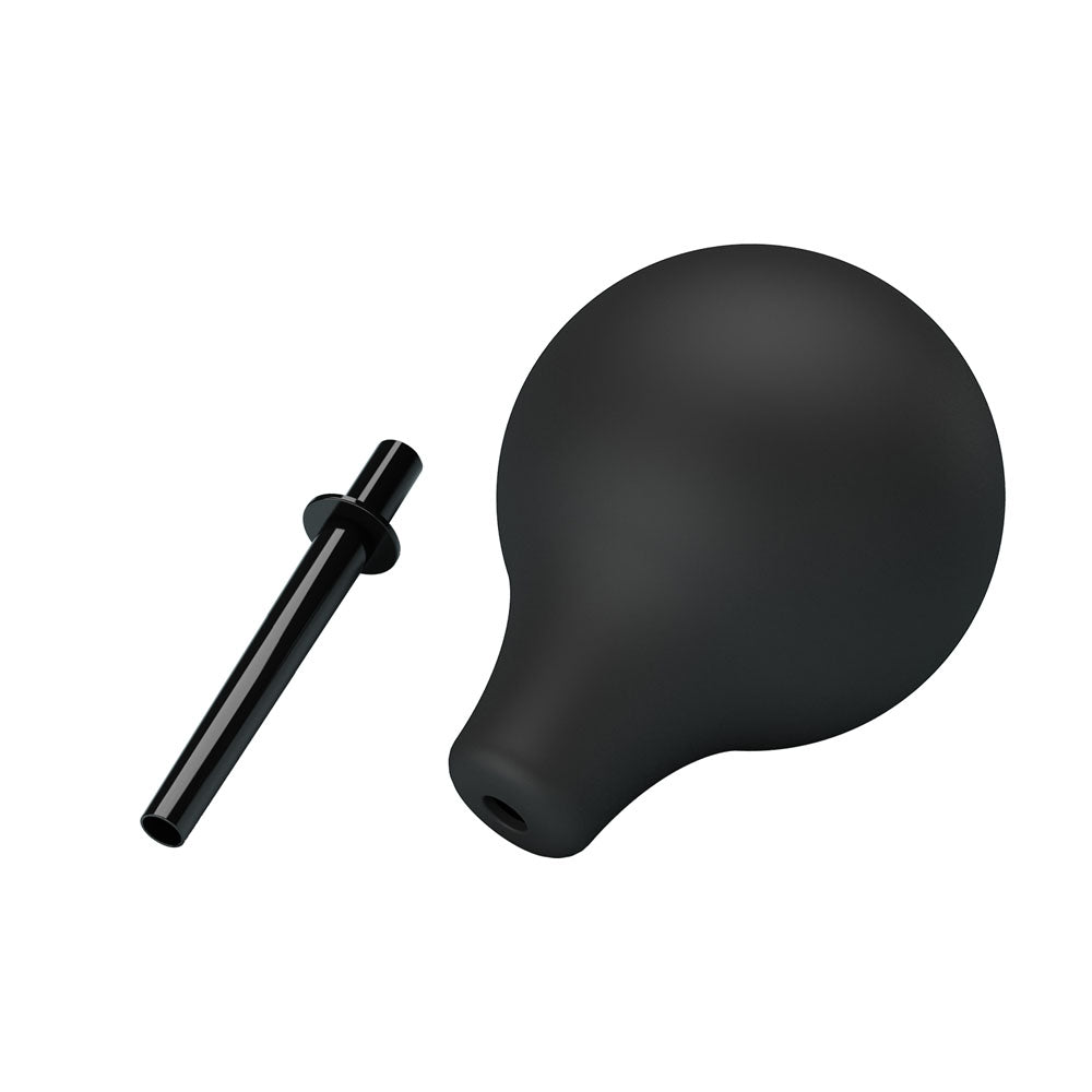 MR PLAY Anal Douche -  -  Unisex Douche - 224 ml Capacity with black bulb and nozzle for intimate essentials.