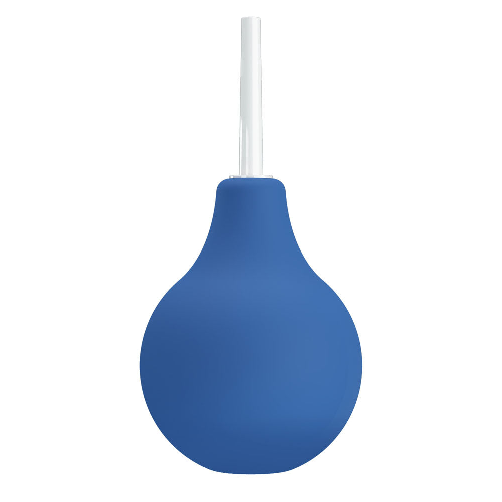 MR PLAY Anal Douche -  -  Unisex Douche - 224 ml Capacity in blue color with nozzle for effective cleaning.