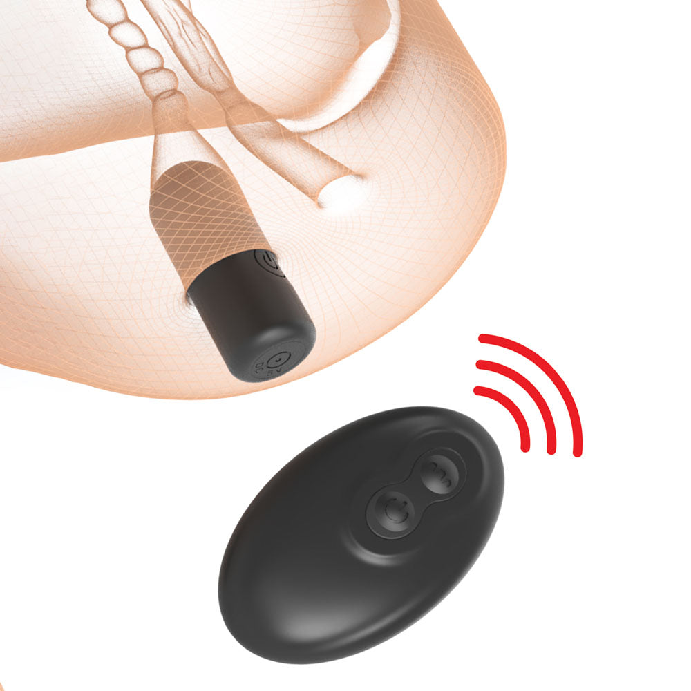 PDX Plus Double Pounder Vibrating Squeeze Stroker -  - USB Rechargeable Vibrating Vagina Stroker with remote control