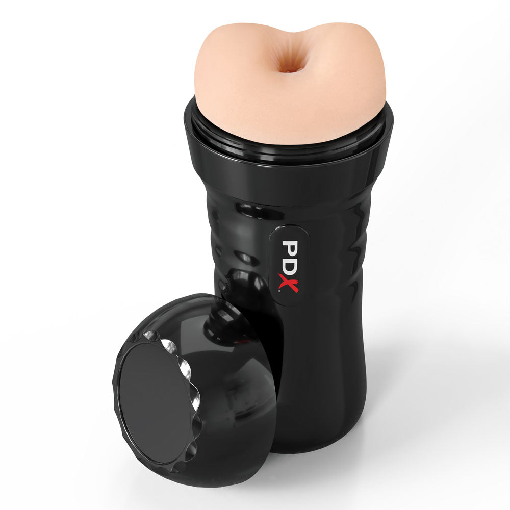 PDX Wet Bussies Super Bangin Butt - Light -  Anal Stroker with realistic design and self-lubricating feature.