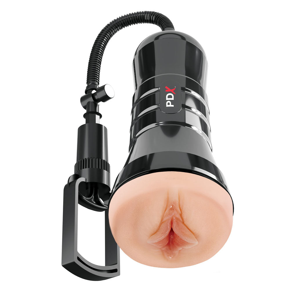 PDX Wet Pussies Super Sucker XXL Stroker -  -  Vagina Stroker with Suction Pump for intense pleasure.