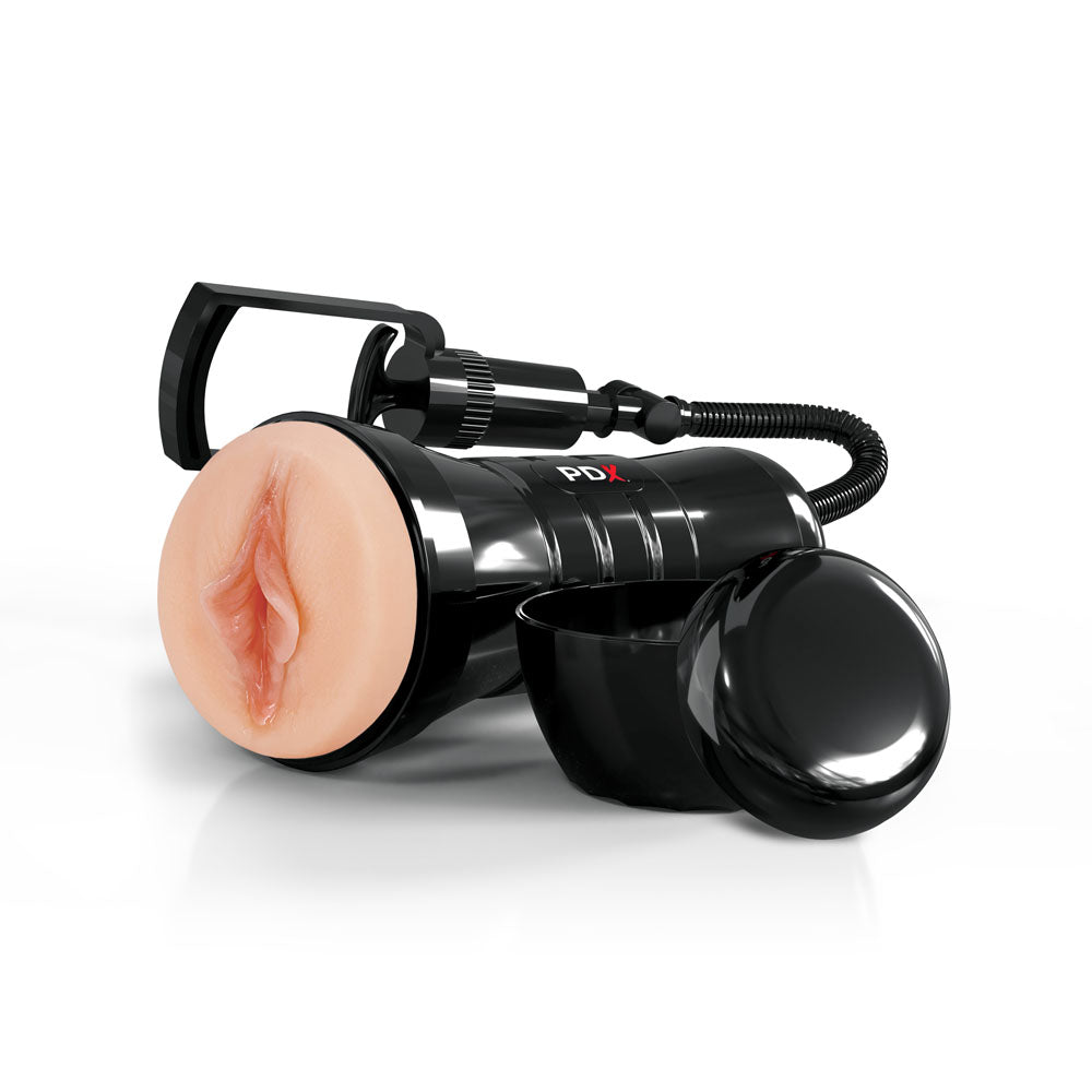 PDX Wet Pussies Super Sucker XXL Stroker -  -  Vagina Stroker with Suction Pump for intense stimulation
