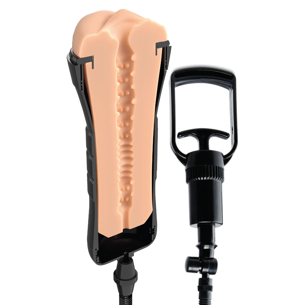 PDX Wet Pussies Super Sucker XXL Stroker -  -  Vagina Stroker with Suction Pump for ultimate pleasure.