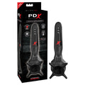 PDX Elite Vibrating Roto-Sucker -  Vibrating Head Masturbator in sleek packaging with control buttons for customized pleasure.
