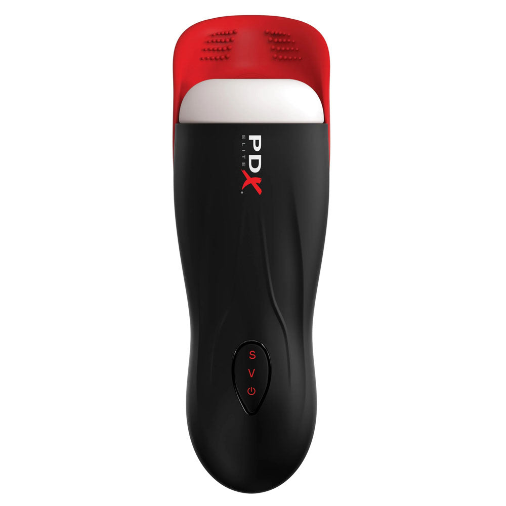 PDX Elite Fap-O-Matic Pro - USB Rechargeable Sucking Masturbator for enhanced solo pleasure and sensations.