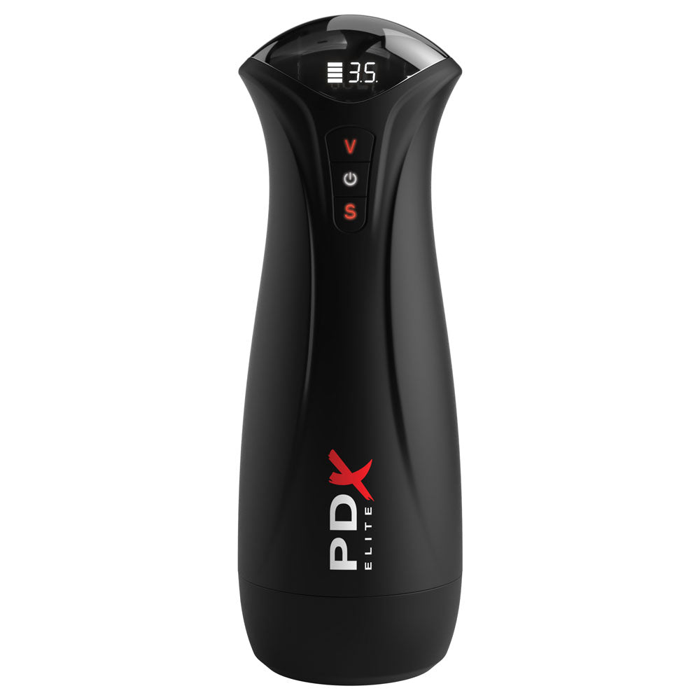 PDX Elite Fuck-Gasm - Flesh - USB Rechargeable Sucking & Vibrating Auto Stroker for enhanced pleasure.