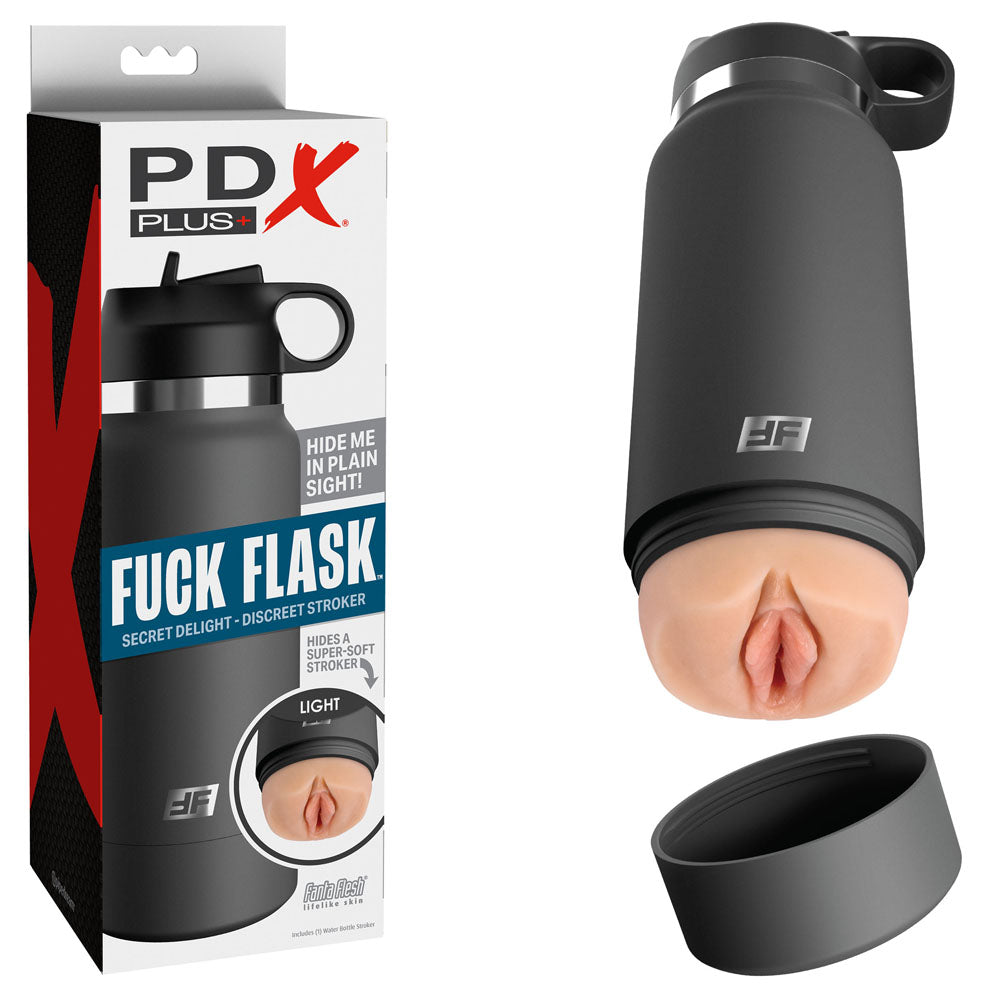 PDX Plus Fuck Flask - Secret Delight -  Discreet Vagina Stroker for intimate essentials and adult fun.