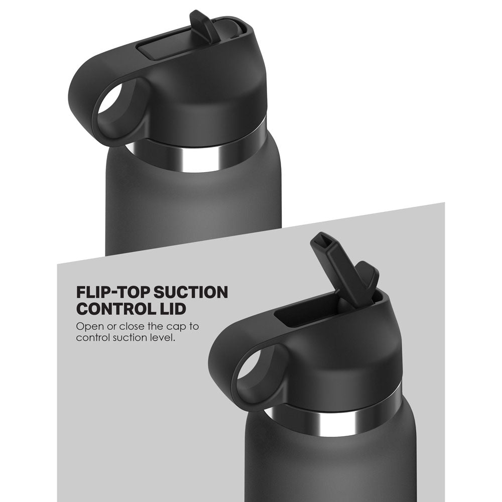 PDX Plus Fuck Flask - Secret Delight -  Discreet Vagina Stroker flip-top suction control lid for adjustable suction.
