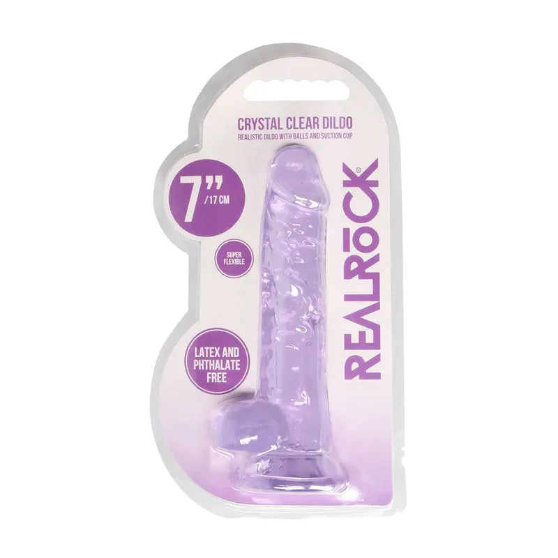 REALROCK 7'' Realistic Dildo With Balls -  17.8 cm Dong Shots Toys Discreet Intimate Essentials.
