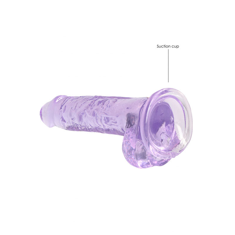 REALROCK 7'' Realistic Dildo With Balls -  17.8 cm Dong featuring a sturdy suction cup for versatile use.