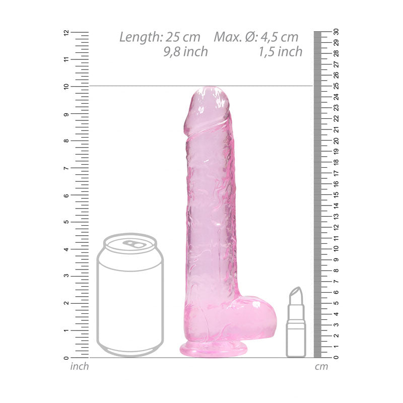 RealRock 9'' Realistic Dildo With Balls -  22.9 cm Dong