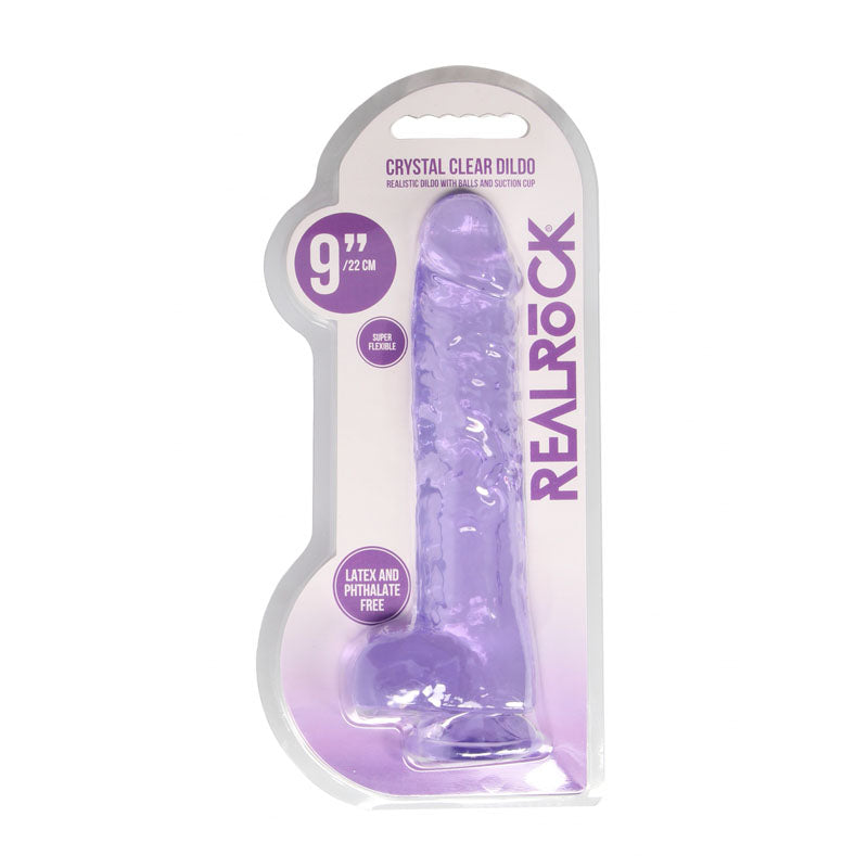 RealRock 9'' Realistic Dildo With Balls -  22.9 cm Dong