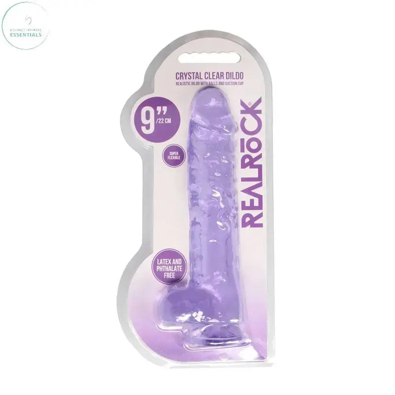 RealRock 9'' Realistic Dildo With Balls -  22.9 cm Dong Shots Toys Discreet Intimate Essentials.