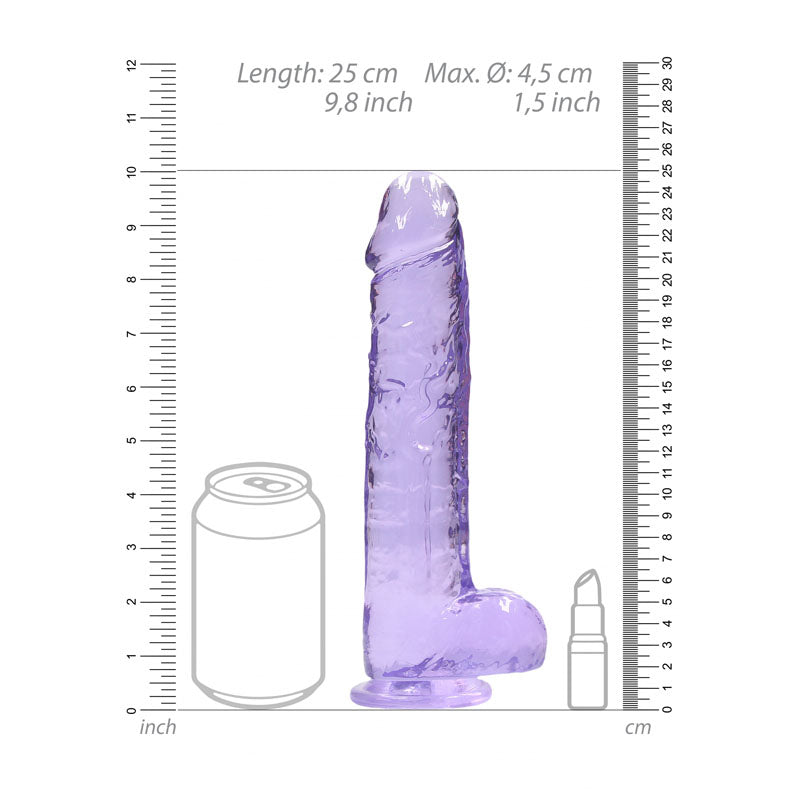 RealRock 9'' Realistic Dildo With Balls -  22.9 cm Dong