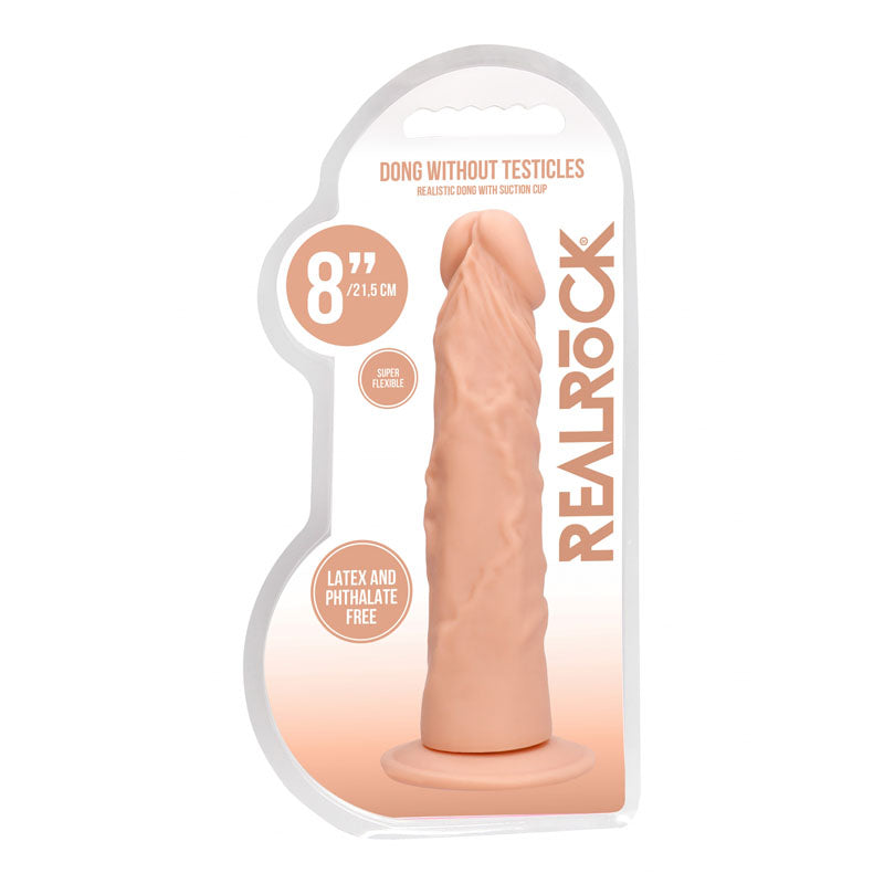 REALROCK ดิลโด้สมจริง 8 นิ้ว - ด้าม 20.3 ซม.