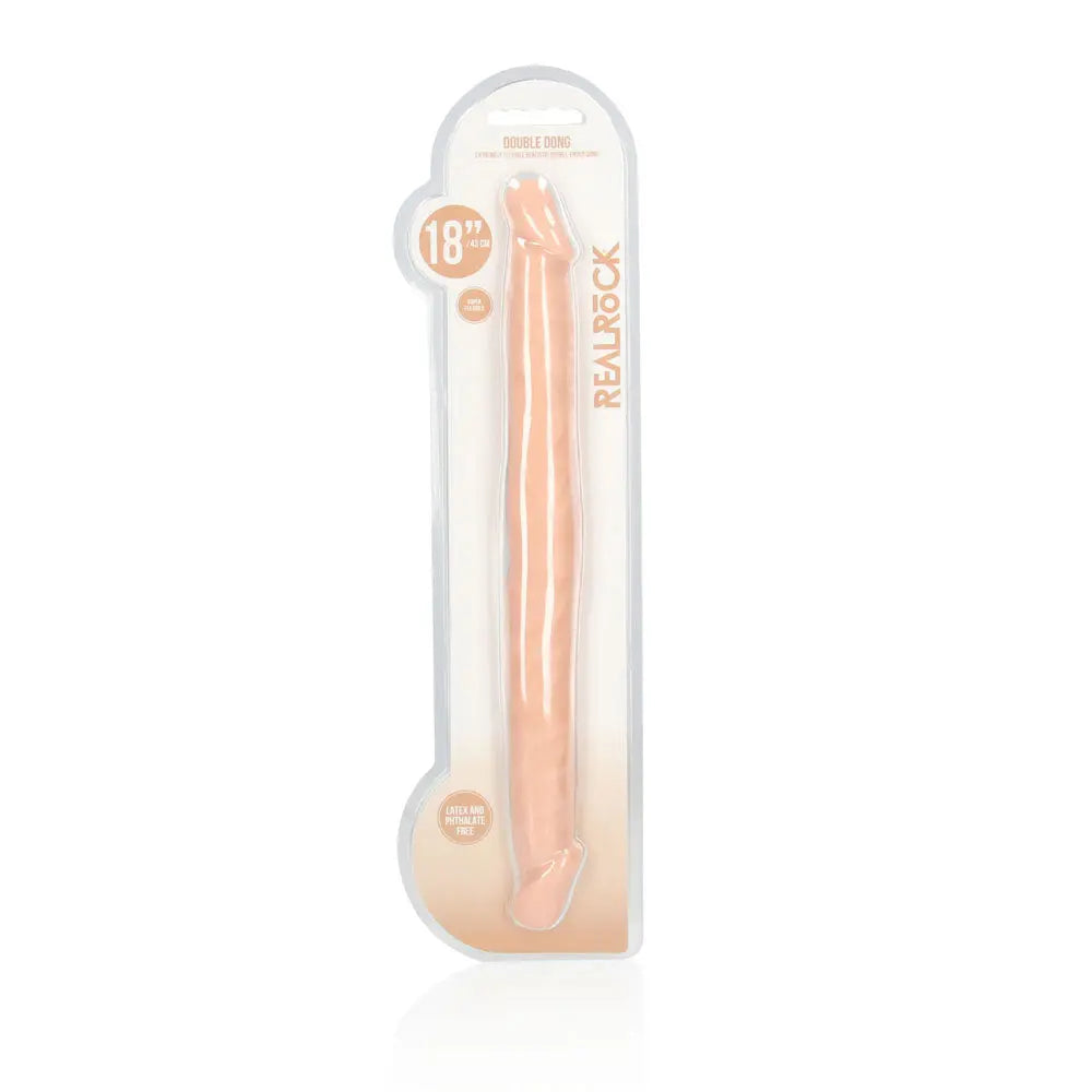 REALROCK 18'' Double Dildo -  46 cm Double Dong Shots Toys Discreet Intimate Essentials.