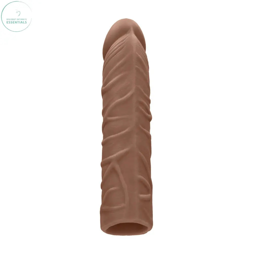 REALROCK 7'' Penis Extender - Tan - Tan 17.8 cm Penis Extension Sleeve Shots Toys