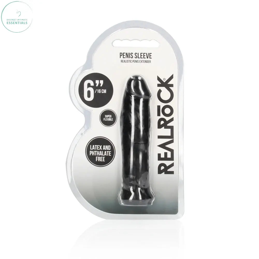 REALROCK 6'' Realistic Penis Sleeve -  -  15.2 cm Penis Extension Sleeve Shots Toys