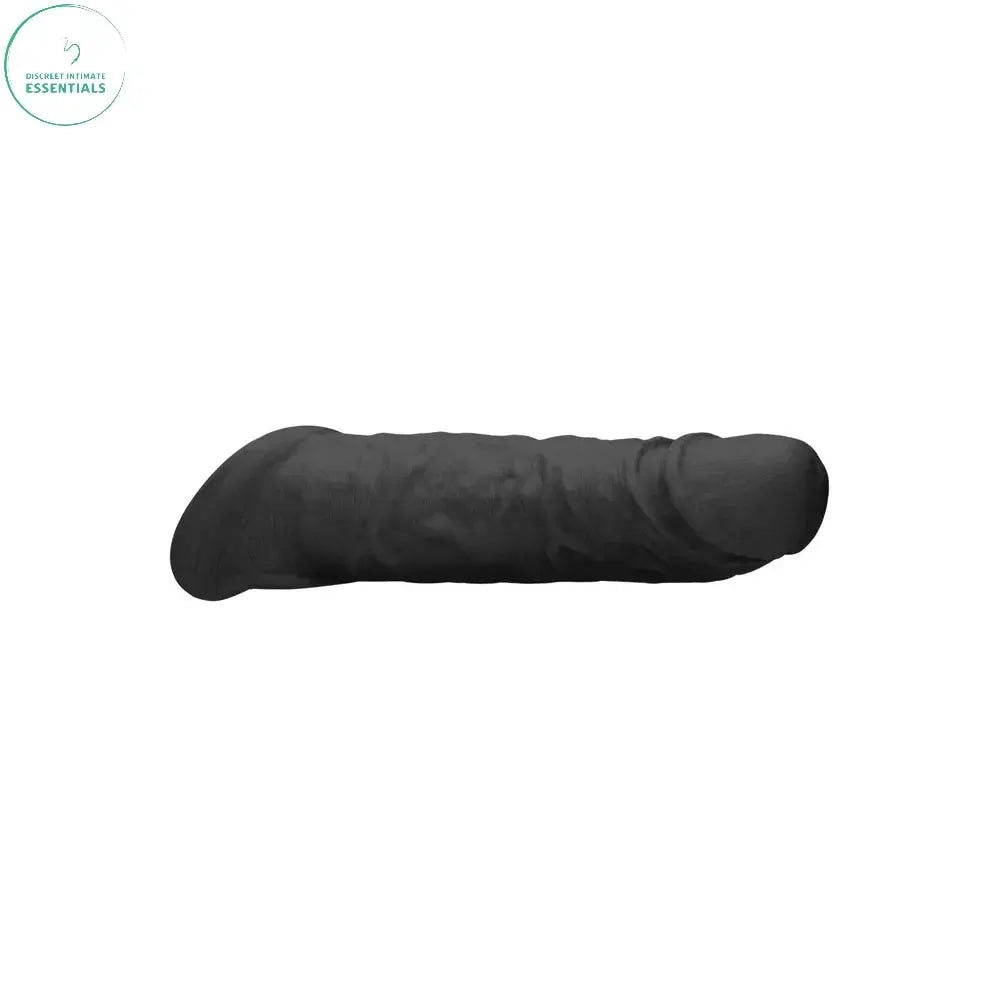 Affordable quality REALROCK 8'' Realistic Penis Extender with Rings -  -  20.3 cm Penis Extension Sleeve  from Shots Toys by Discreet Intimate Essentials with Discreet Delivery 