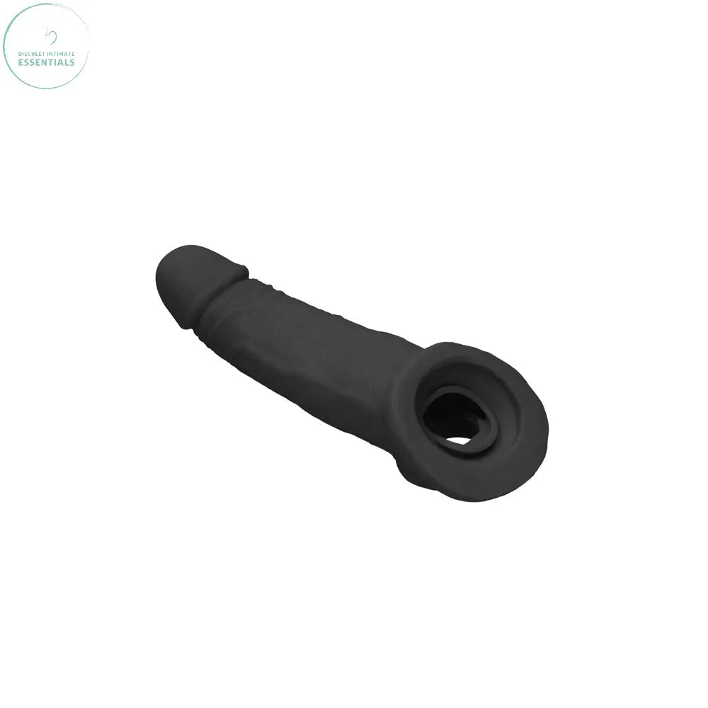 REALROCK 9'' Realistic Penis Extender with Rings -  -  22.9 cm Penis Extension Sleeve Shots Toys