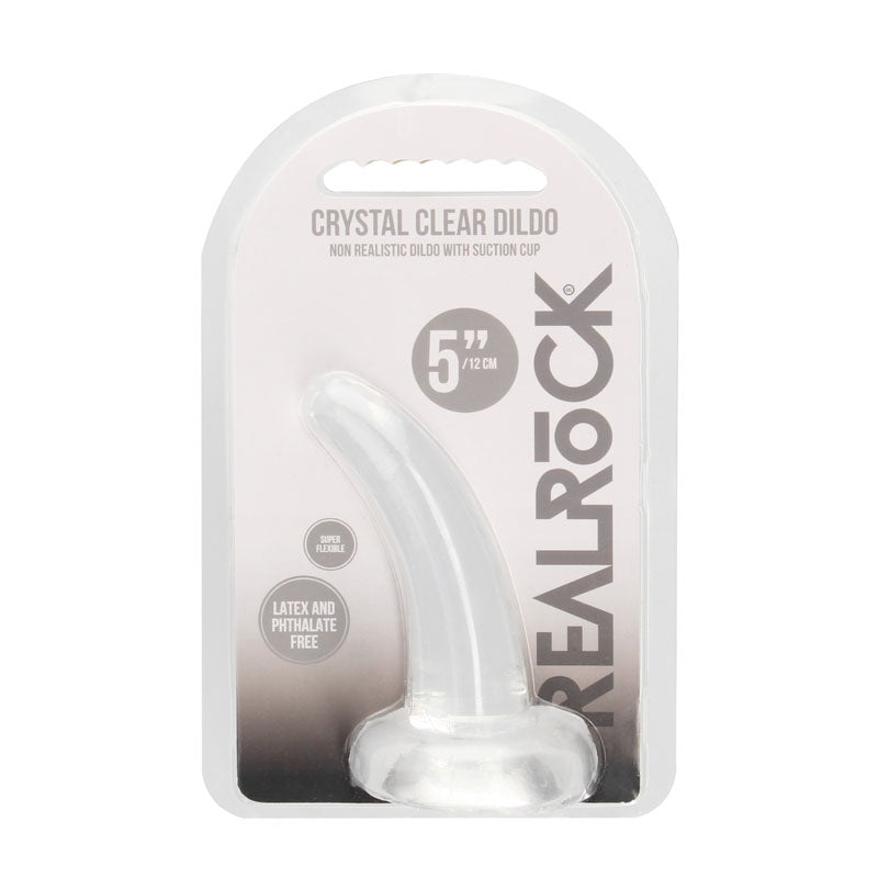 REALROCK Non Realistic Dildo With Suction Cup - 11.5 cm -  11.5 cm Curved Pegging Dong