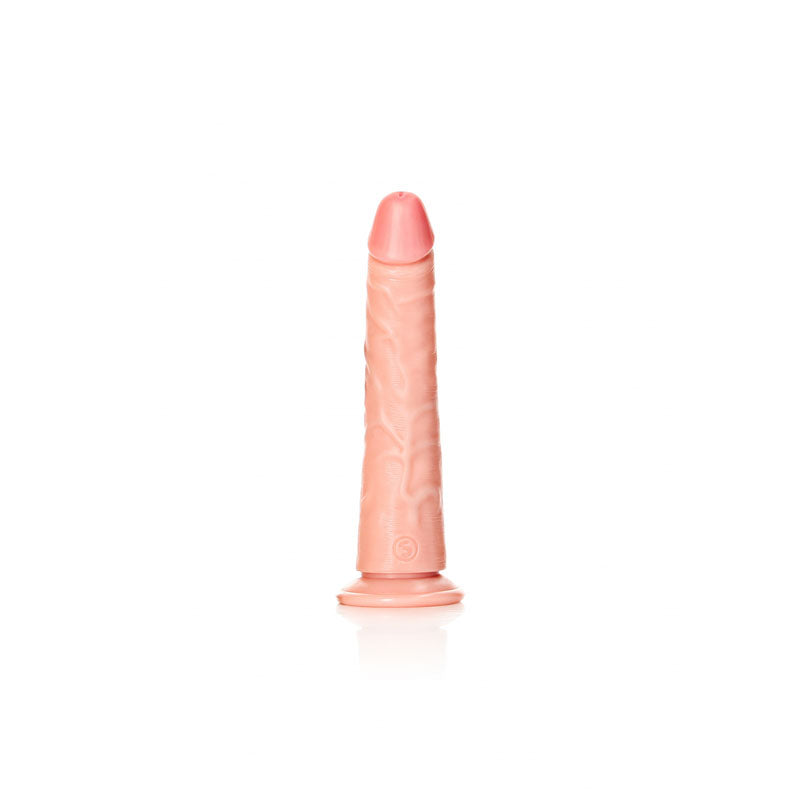 REALROCK realistic slim dildo with suction cup - 18cm dong designed for g-spot stimulation and extra pleasure.