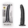 REALROCK realistic slim dildo with suction cup - 20.5 cm (8'') dong in packaging for pleasurable use.