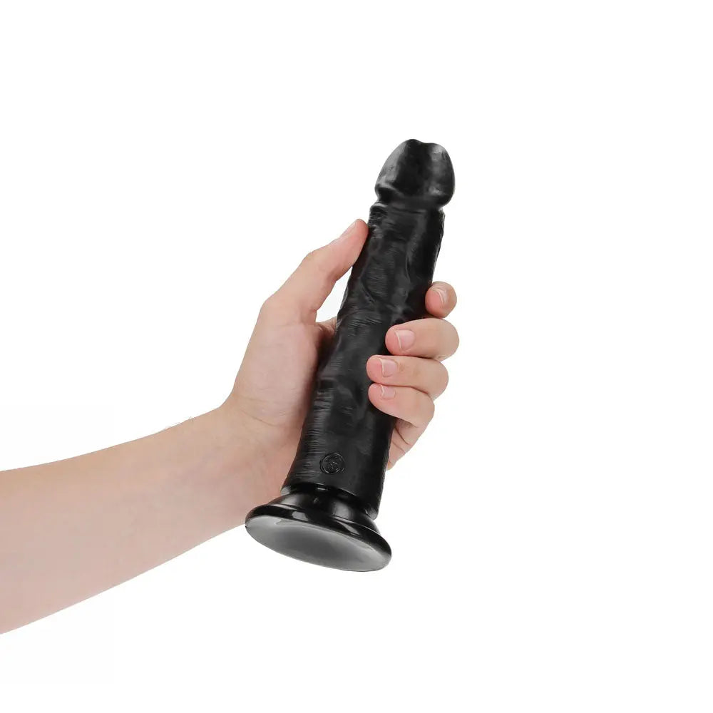 REALROCK Realistic Regular Curved Dildo with Suction Cup - 20 cm -  20 cm (8'') Dong Shots Toys Discreet Intimate Essentials.