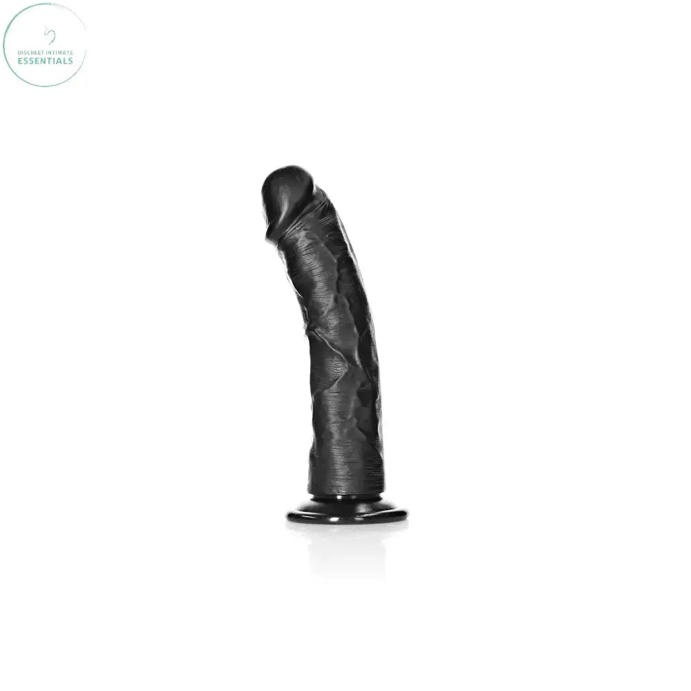 REALROCK Realistic Regular Curved Dildo with Suction Cup - 20 cm -  20 cm (8'') Dong Shots Toys Discreet Intimate Essentials.